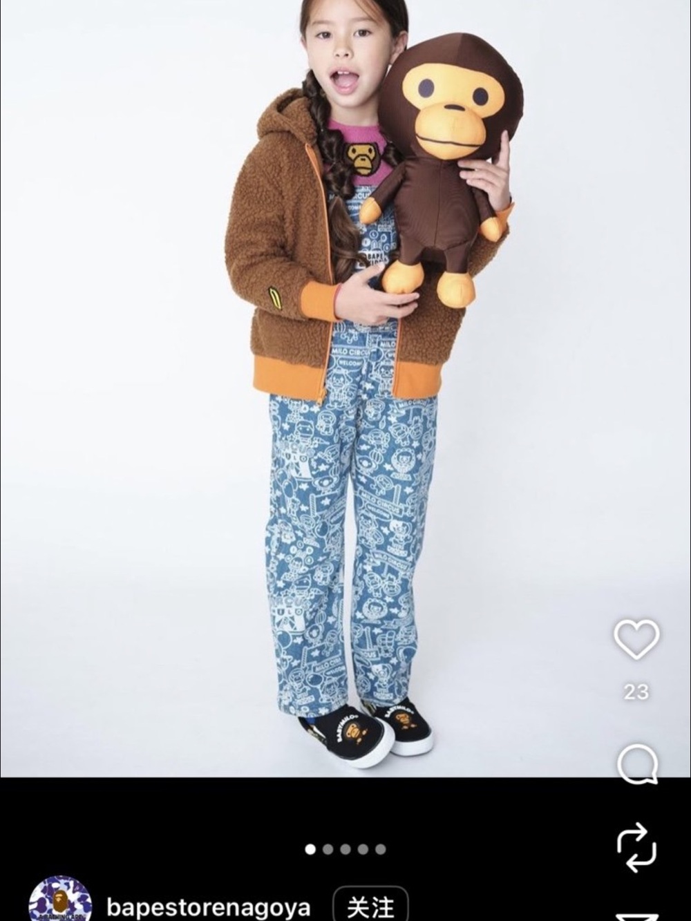 BAPE KIDS CIRCUS DENIM OVERALLS BABY MILO size:120cm